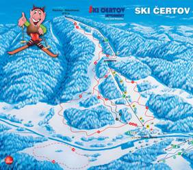 Mapa Ski Certov